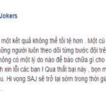 Người hâm mộ nói gì trước lời xin lỗi của Saigon Jokers