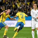 Thụy Điển đánh bại Pháp nhờ bàn thắng từ giữa sân