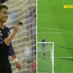Ronaldo gây sốc khi sút chệch khung thành từ cự ly 5 m