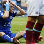Vardy bị đuổi, Leicester hòa West Ham nhờ bàn phút chót
